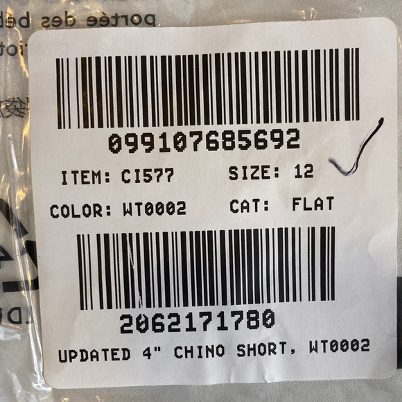 J.‎ Crew Women's 4" heritage chino short White Size 12 - Picture 6 of 6